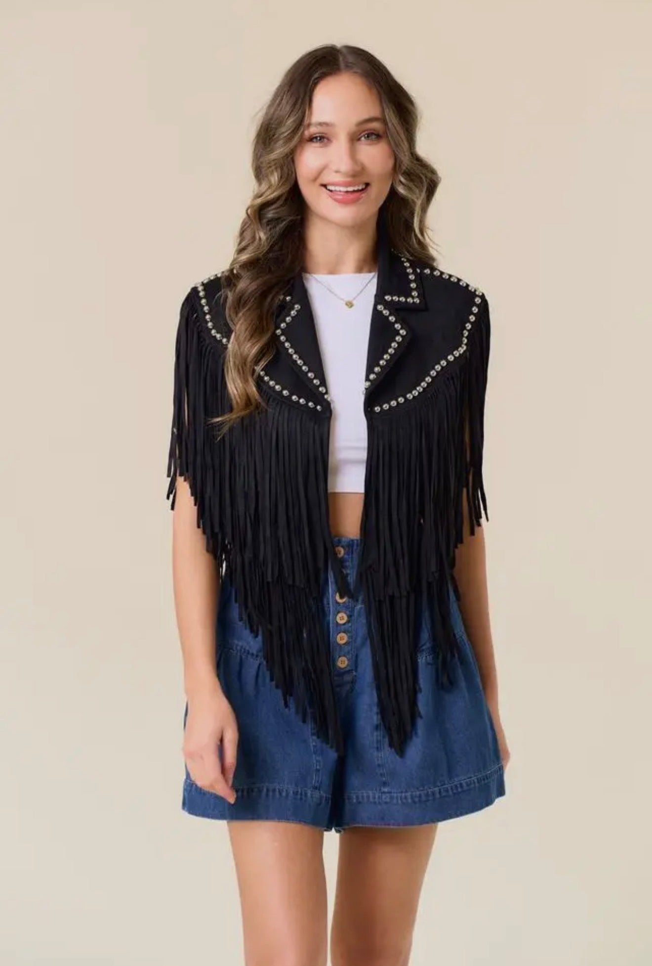 Darling Fringe Shrug