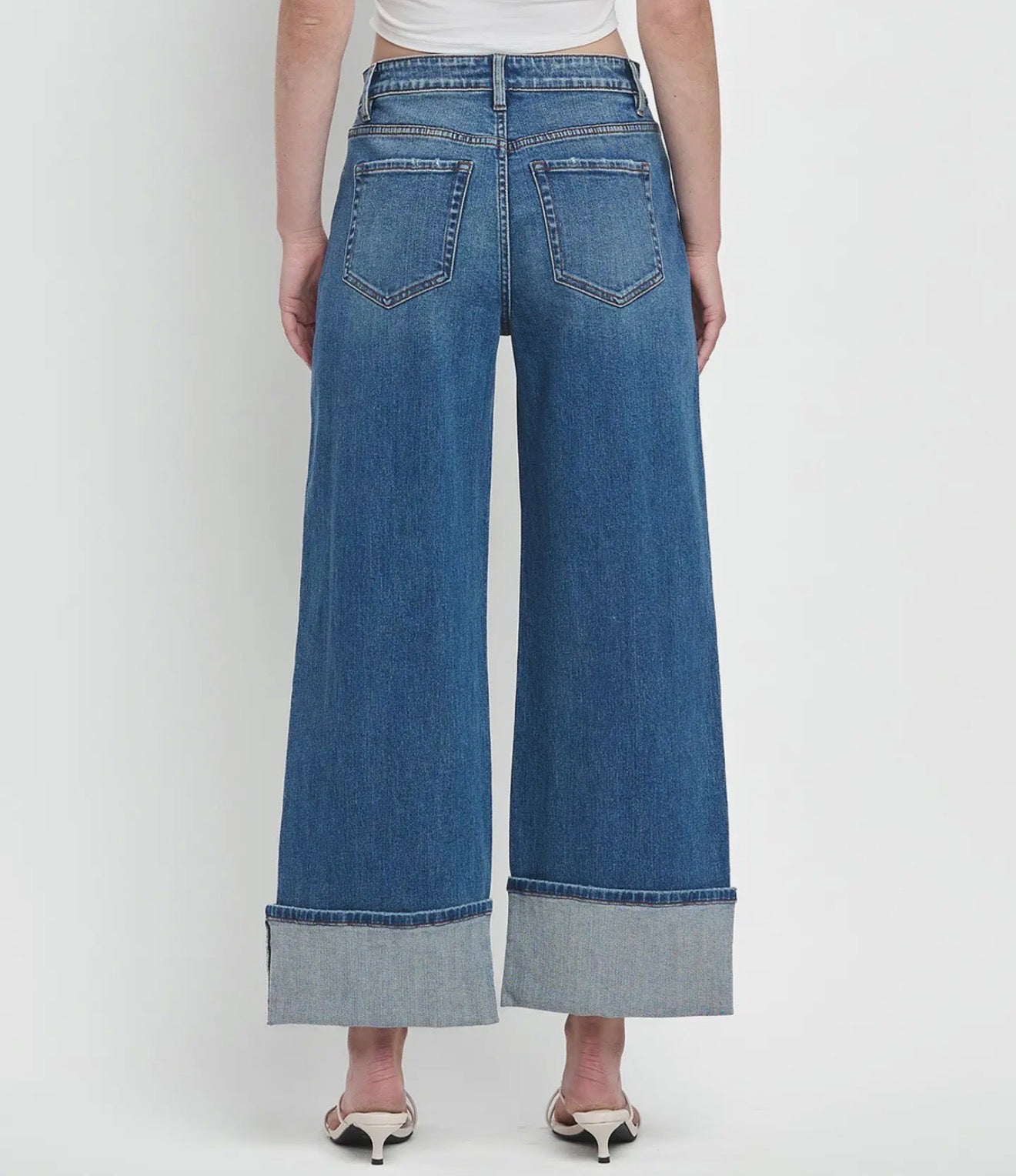 Cuff Baggy Wide Jean