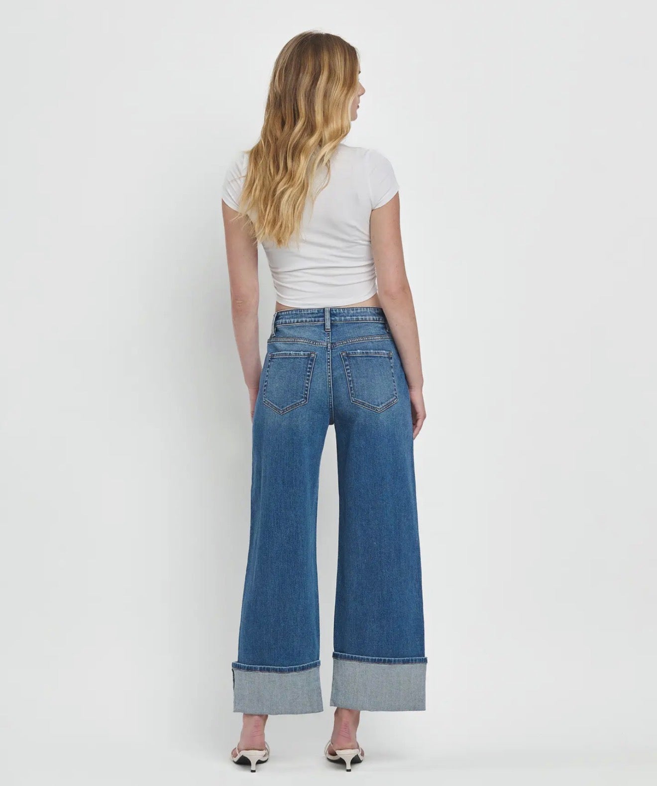 Cuff Baggy Wide Jean