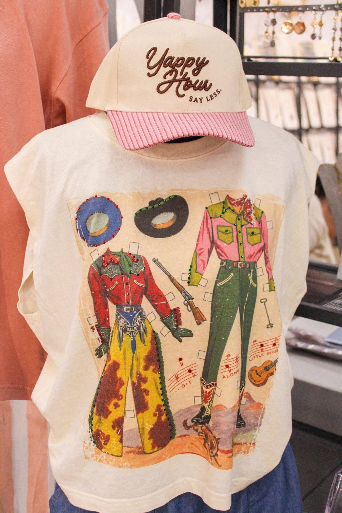 RODEO DRESS UP TEE | CREWNECK: LARGE / AMERICAN APPAREL MUSCLE TANK