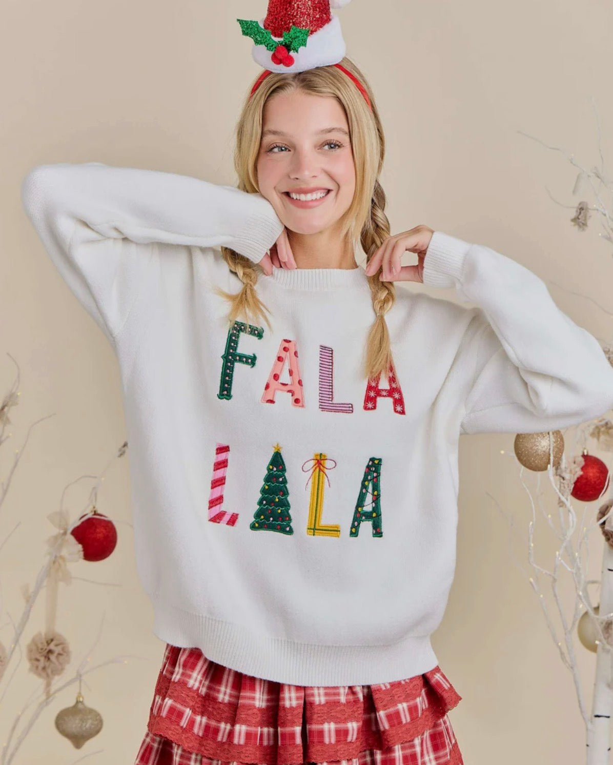 FALA LALA Knit Sweater Top