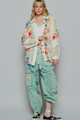 Balloon Sleeve Floral Printed Top