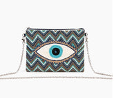 Grecian Nights Evel Eye Clutch Bag