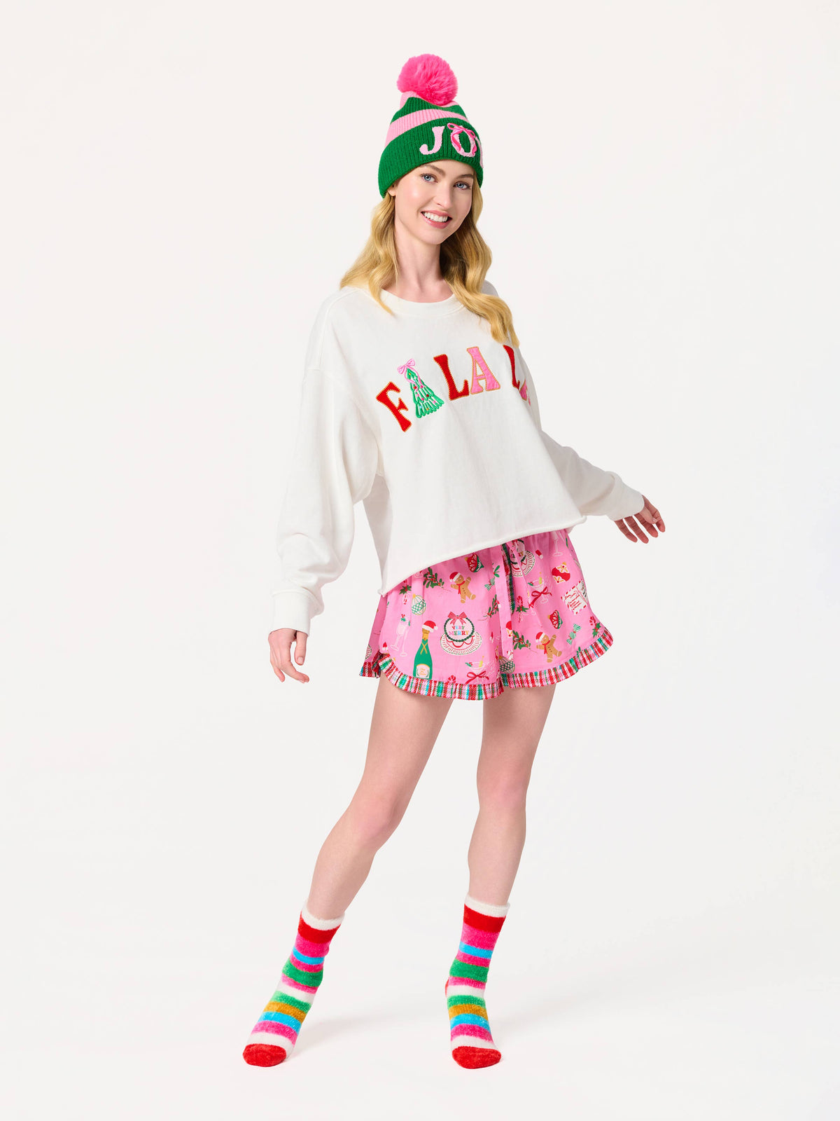 Fa La La Lightweight Sweatshirt 🎄💕