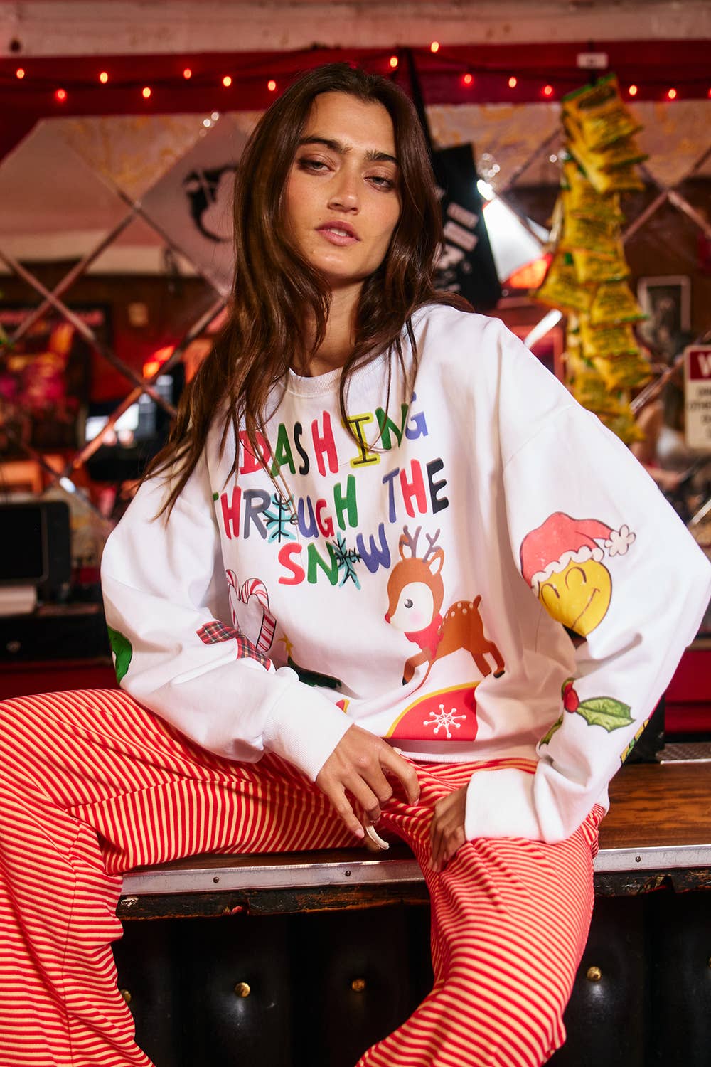 Dashing Through the Snow Sweatshirt ❄️🦌