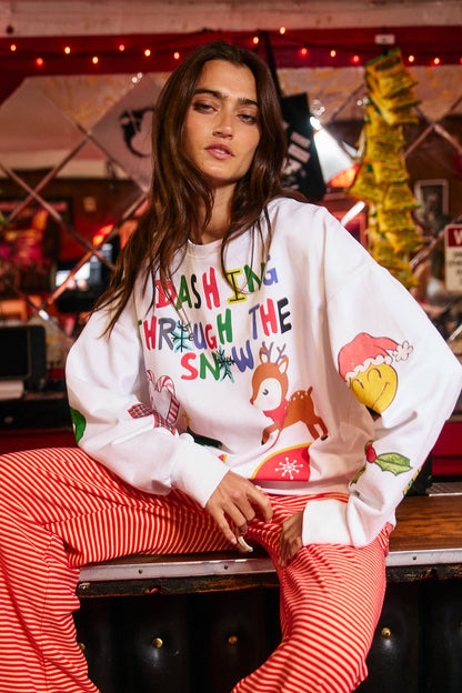 Dashing Through the Snow Sweatshirt ❄️🦌