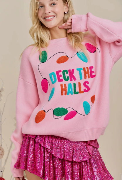 DECK THE HALLS SWEATER  TOP