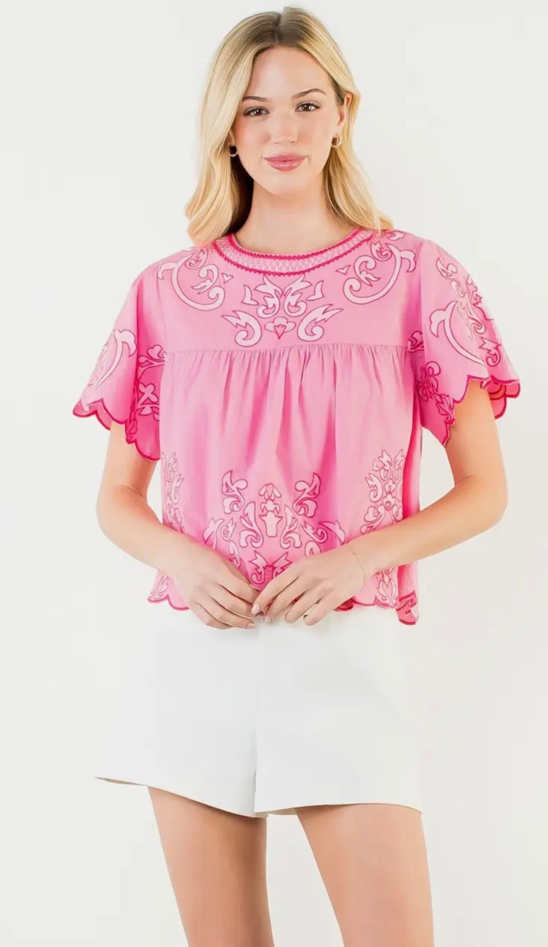 THML: Pretty in Pink Stitch Top