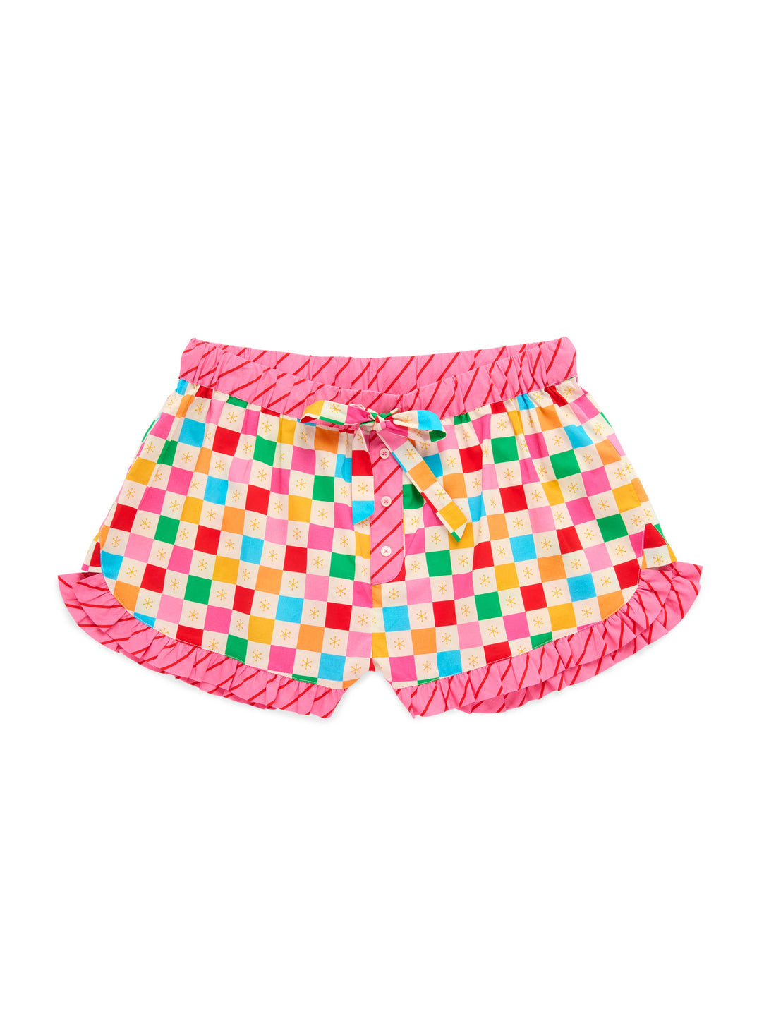 Christmas Confetti Ruffle Shorts
