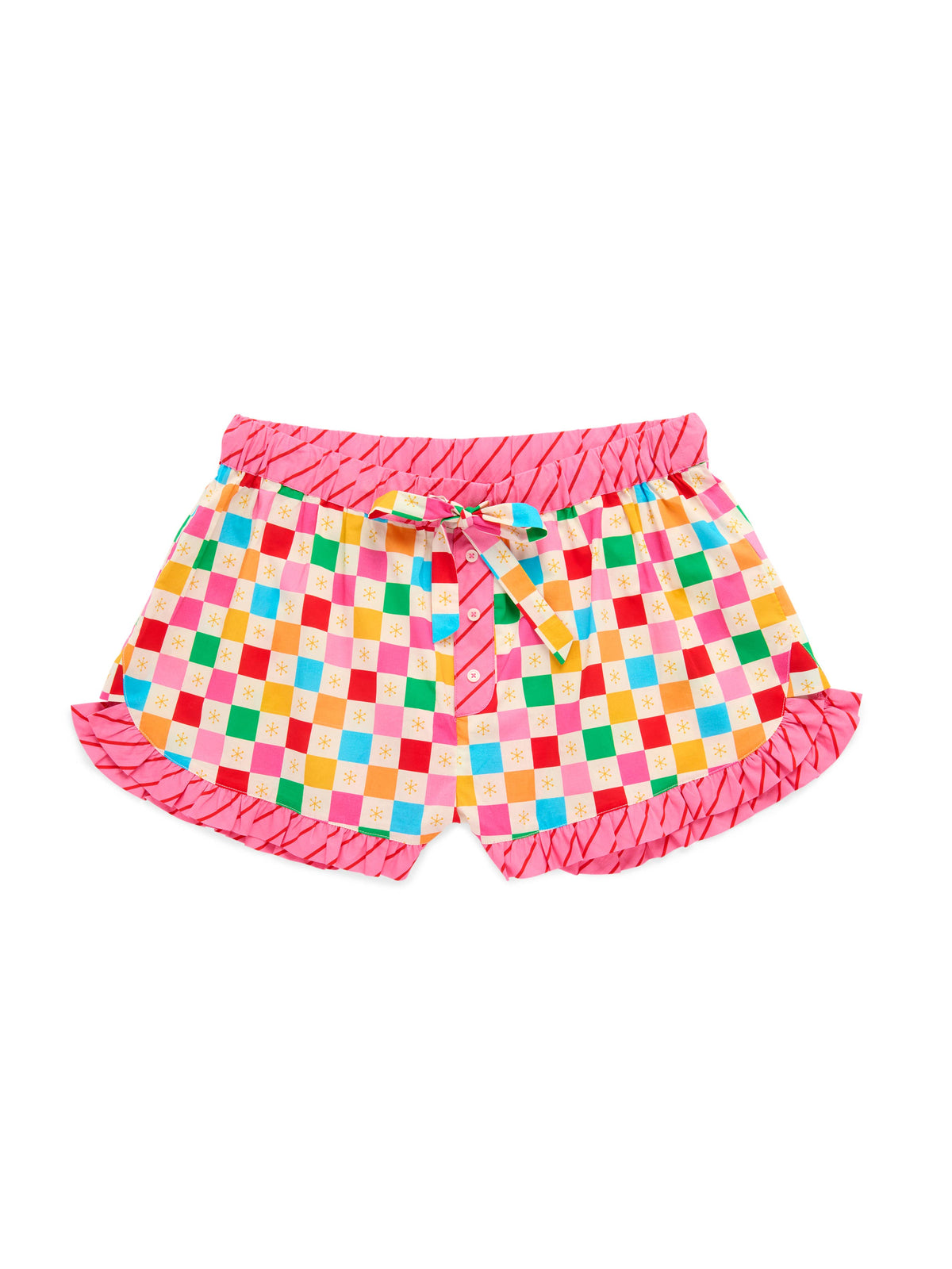Christmas Confetti Ruffle Shorts