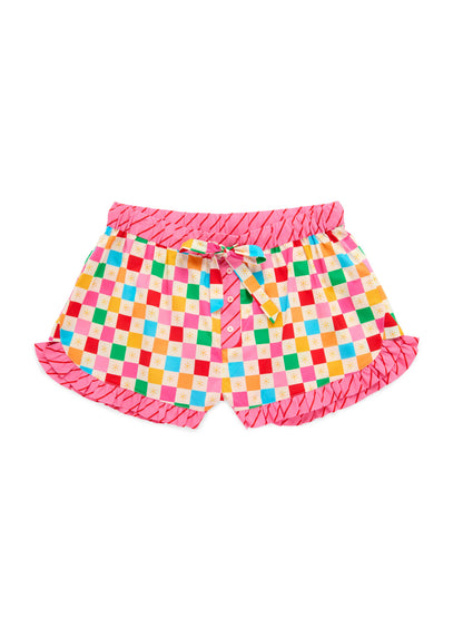 Christmas Confetti Ruffle Shorts
