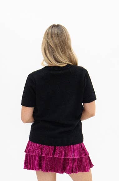 Dancing Skeletons on Cardigan Top