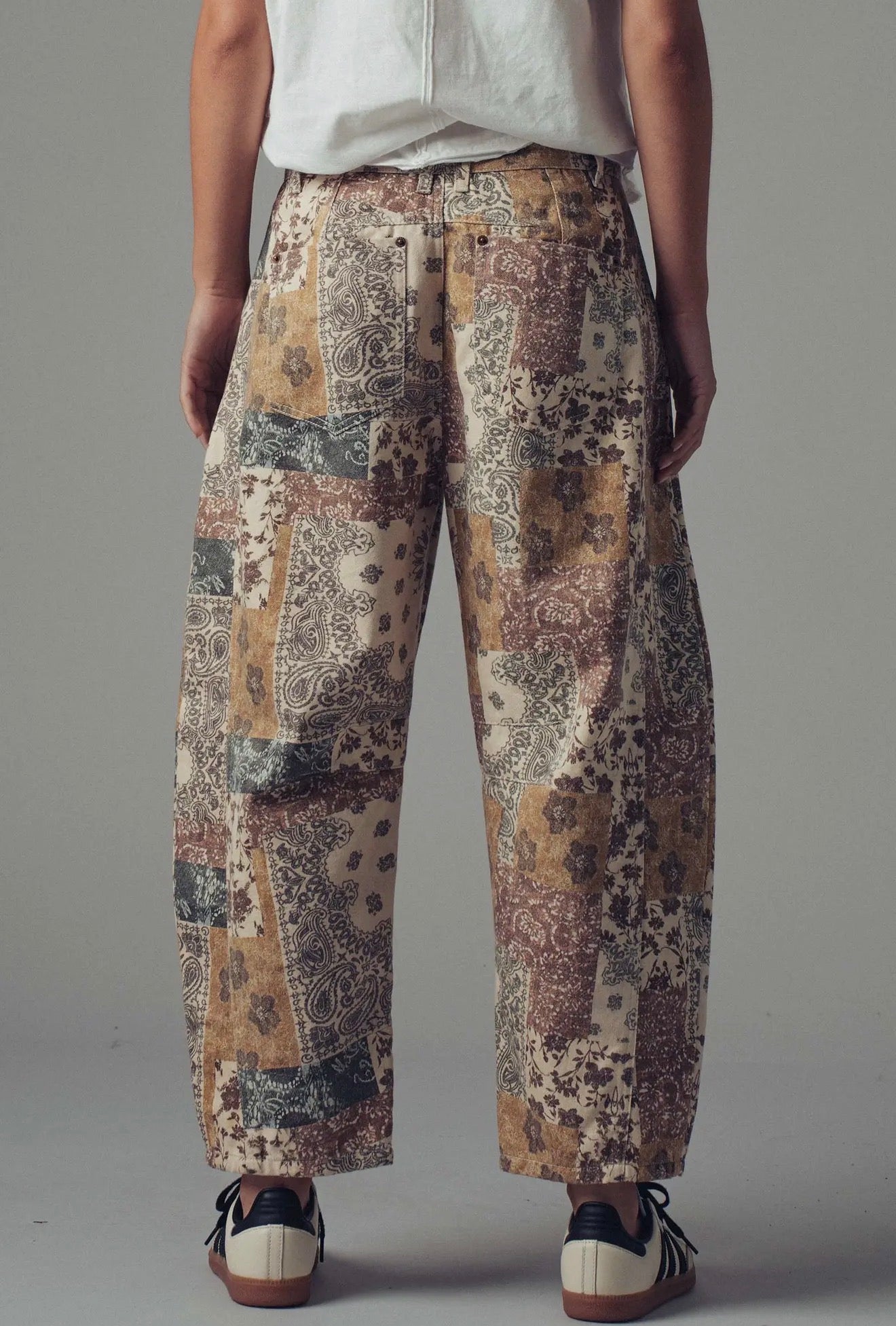 Boho Patchwork Wide Leg Pants