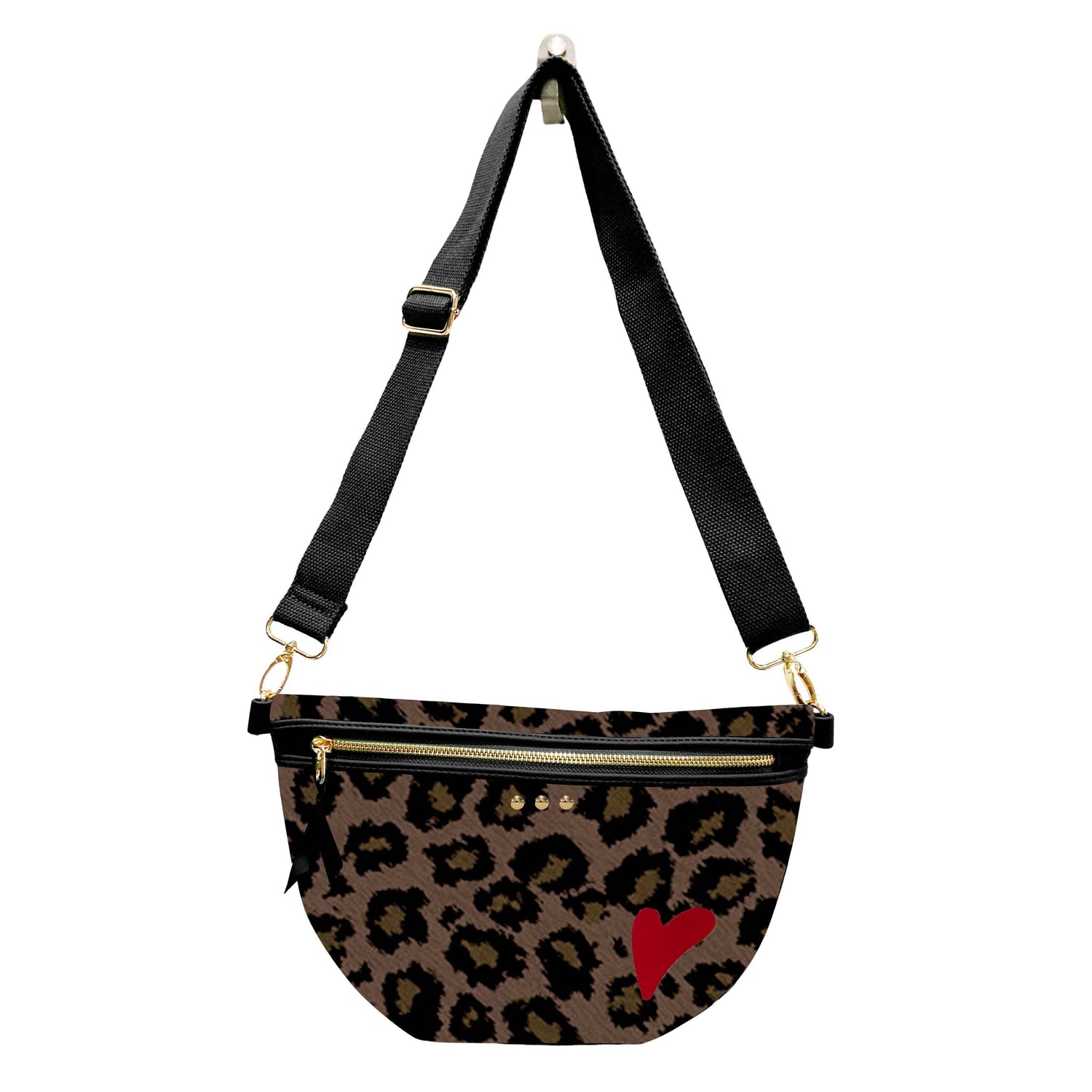 Colby Canvas Printed Bum Bag: Leopard