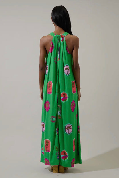 Tropical Postcard Maxi Dress