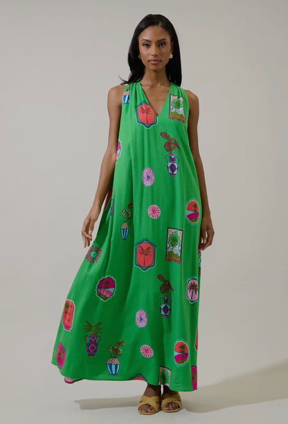 Tropical Postcard Maxi Dress