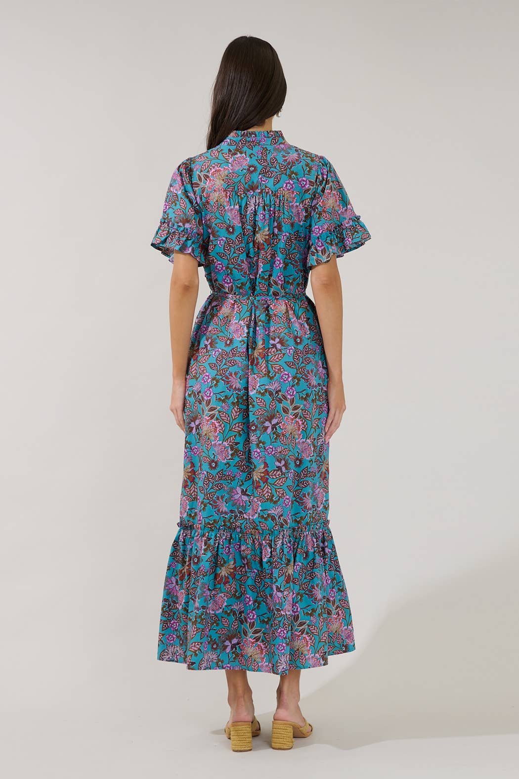 Alna Button Up Midi Dress
