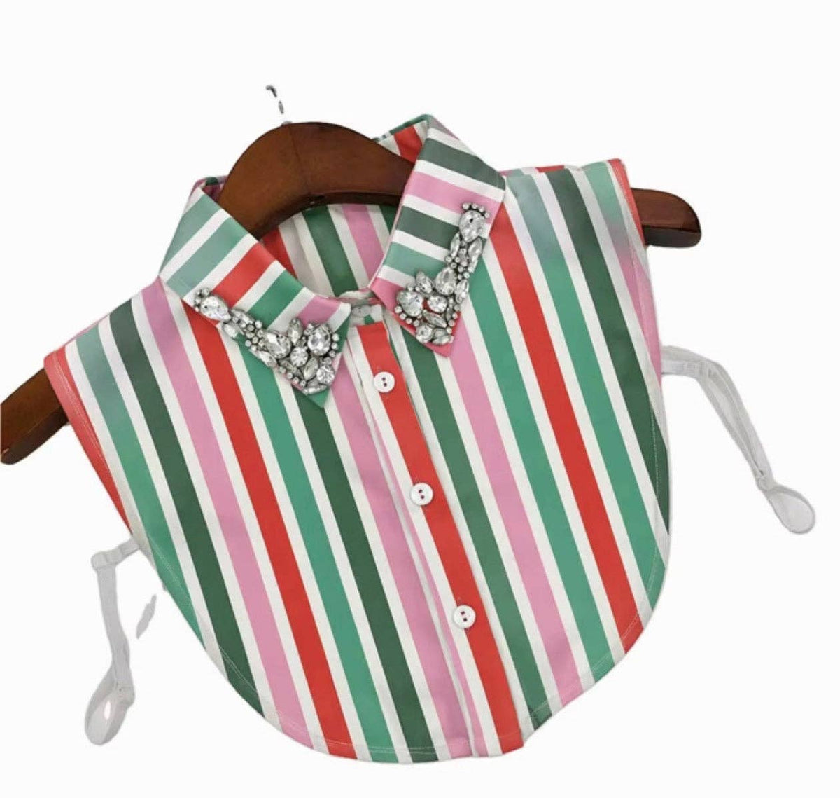 PINK/GREEN/RED STRIPED COLLAR