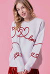Love Sparkle Yarn Valentine Sweater