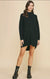 Pinch: Mock Neck Front Pocket Sweater Dress