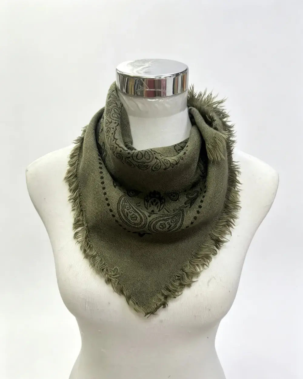 Green Paisley Bandana Scarf
