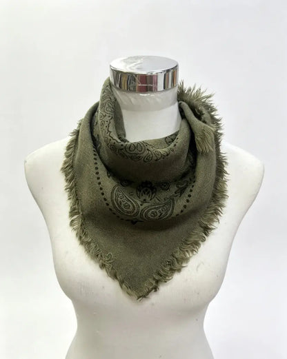 Green Paisley Bandana Scarf