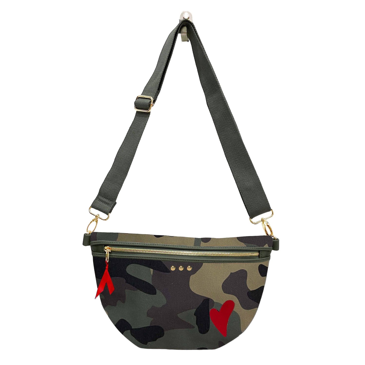 Colby Canvas Printed Bum Bag: Camo
