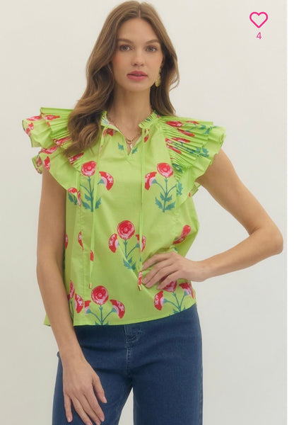 Petal Flutter Top