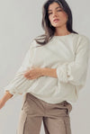 Organic Washed Sweatshirt Top - 3 different colors