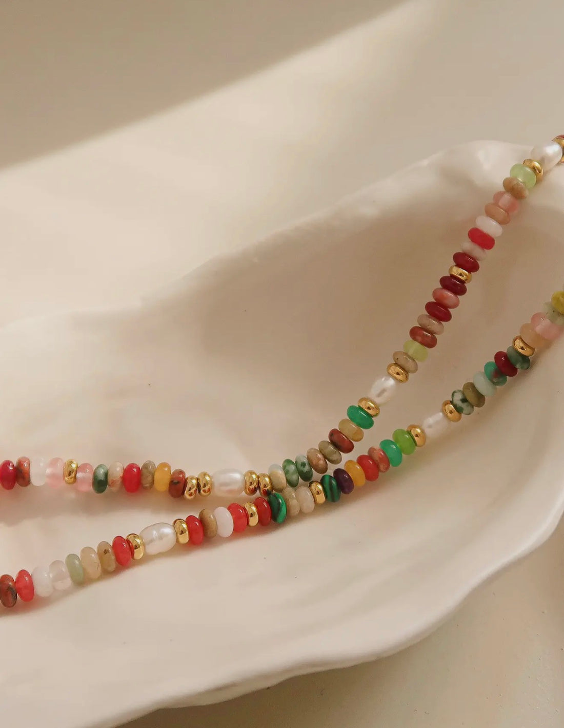 Sunny Boho Non-Tarnish Beaded Necklace
