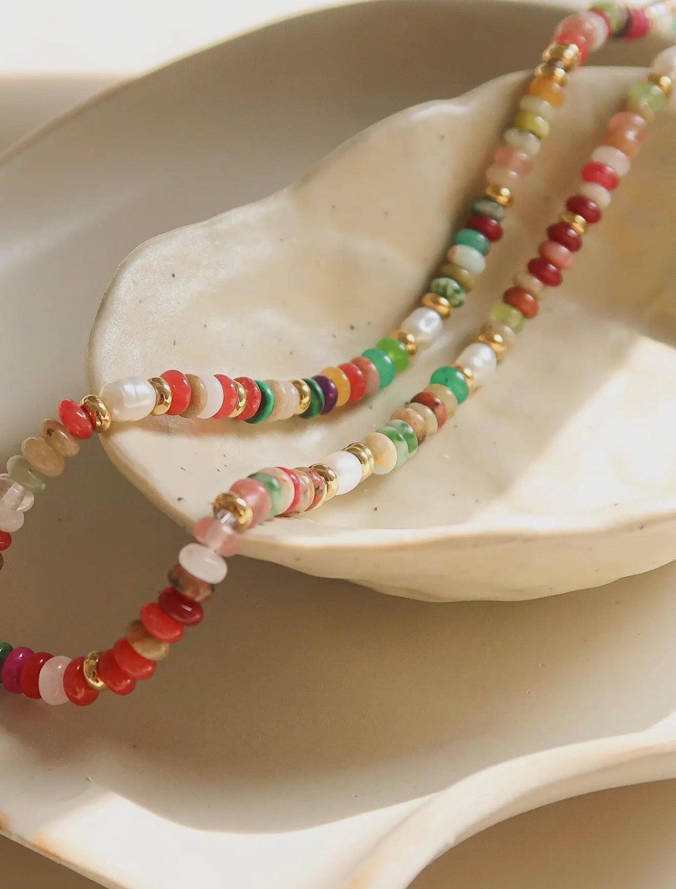 Sunny Boho Non-Tarnish Beaded Necklace