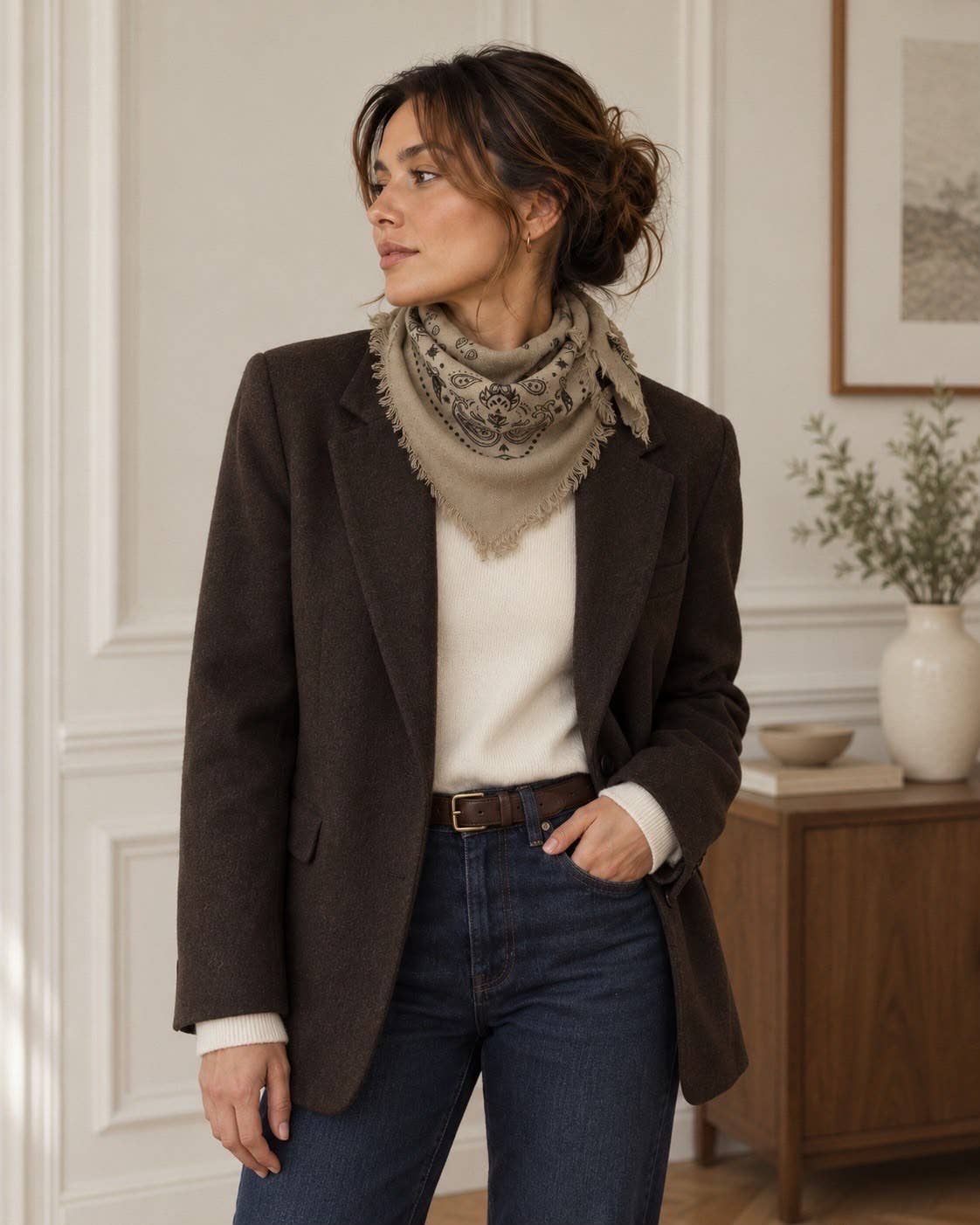 Bandana Scarf – Taupe