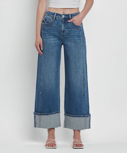 Cuff Baggy Wide Jean