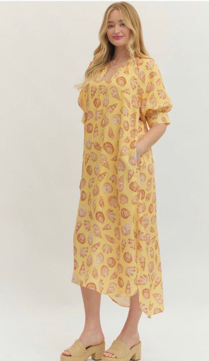 Sunkissed Shoreline Midi Dress
