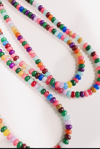 Wendy Beaded Necklace - Rainbow