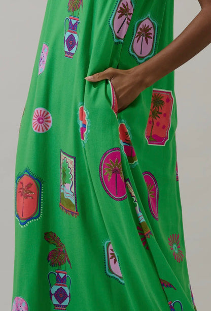 Tropical Postcard Maxi Dress