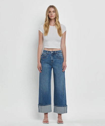 Cuff Baggy Wide Jean