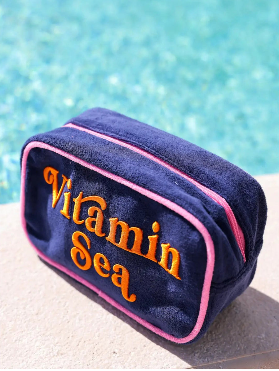 Cabana “Vitamin Sea” Medium Zip Pouch Bag