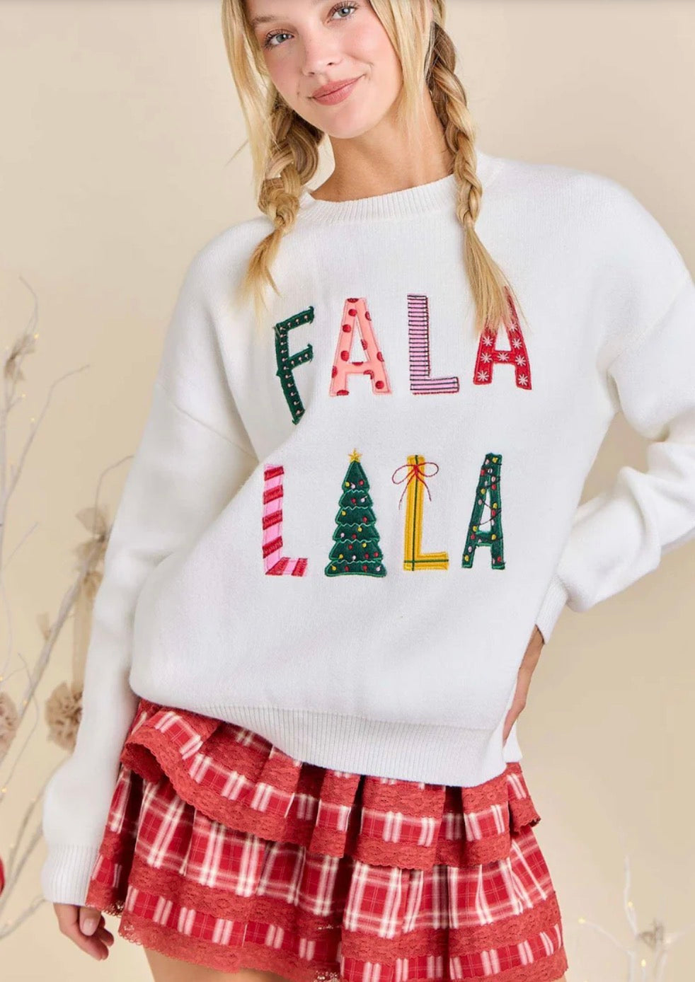 FALA LALA Knit Sweater Top