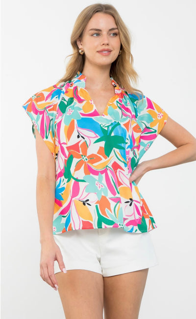 THML: Floral Print Top