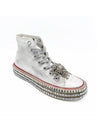 Ash Studded High Top Sneakers - White