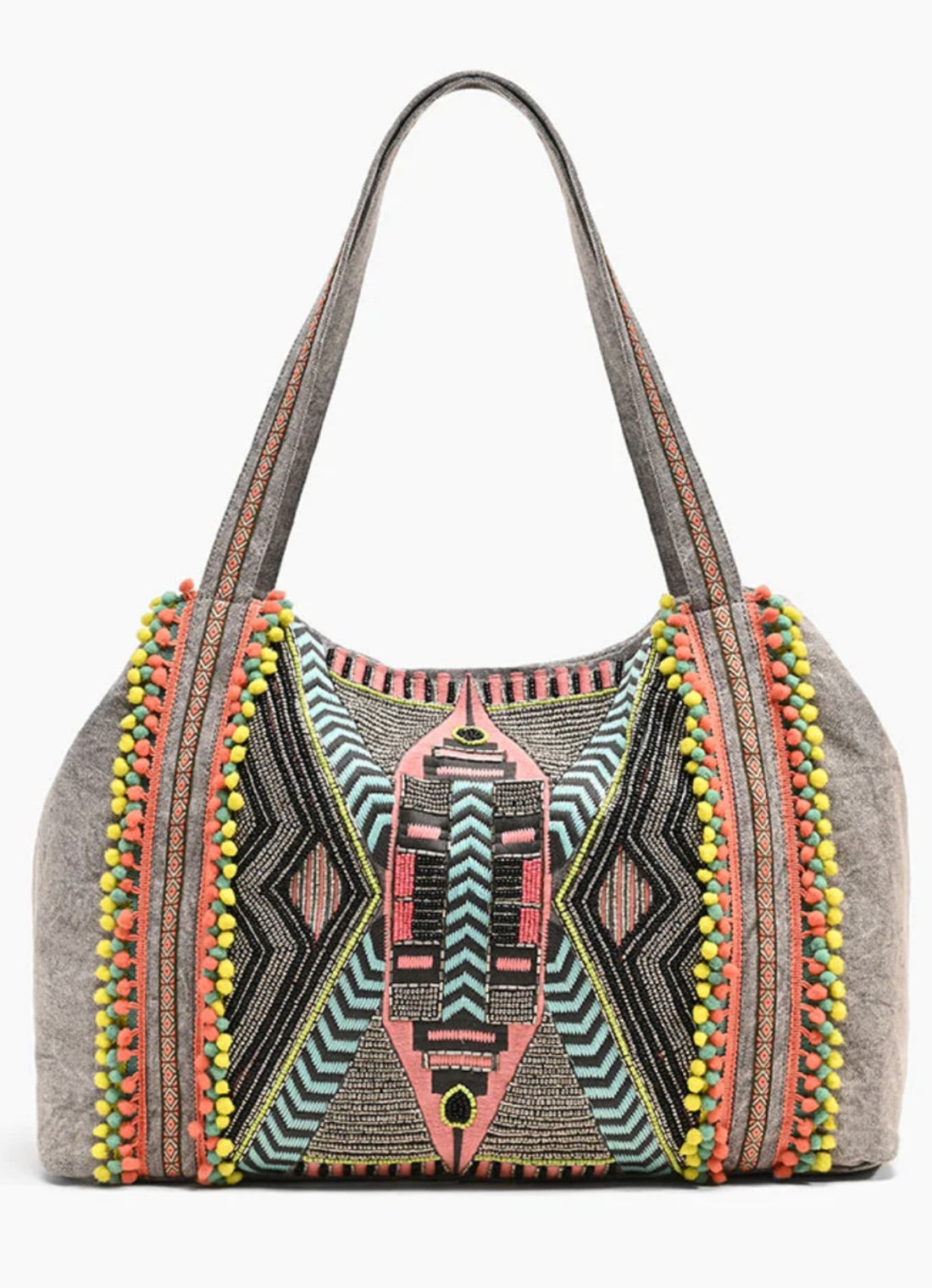 Gargoyle Embellished Tote Bag