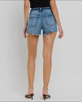 High Rise Denim Shorts
