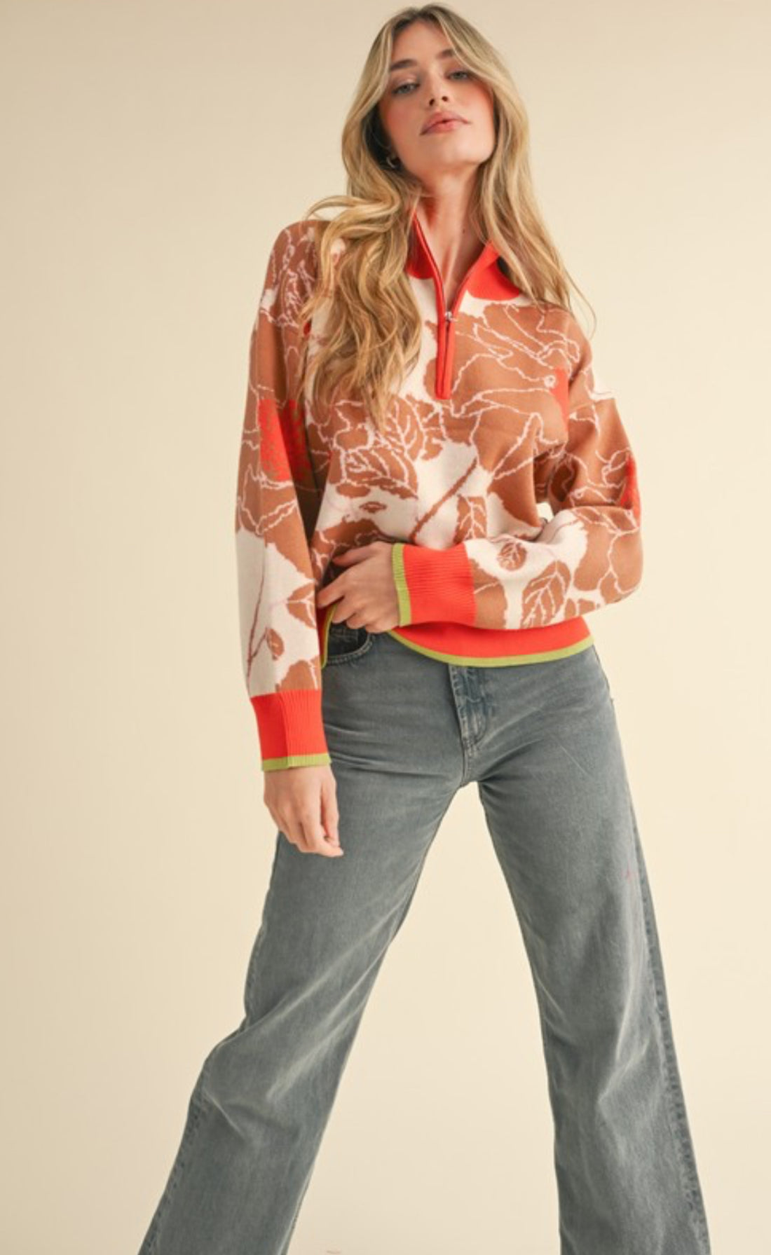Hudson Quarter Zip Sweater 