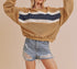 Mustard Winnie Striped Pullover Sweater