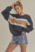 Navy Winnie Striped Pullover Sweater