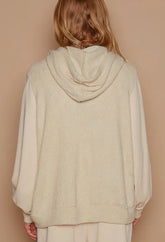 RAINBOW CREAM CROCHET SWEATSHIRT JACKET