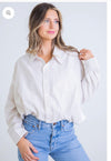Seersucker Stripe Bubble Top