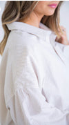 Seersucker Stripe Bubble Top