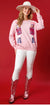 Pink Sequin Embroidered Nutcracker Sweater